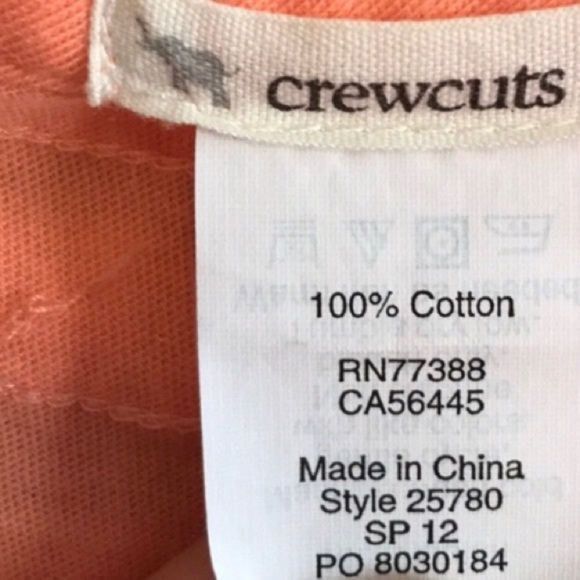 CREWCUTS Ruffle Cotton Dress in Peach - Picture 3 of 7